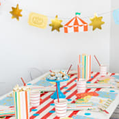 "Off to the Fair Thingamajigs - Set of 16" - Party Hanging Decor in multicolor by Jollity and Co