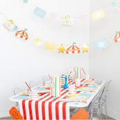 "Off to the Fair Thingamajigs - Set of 16" - Party Hanging Decor in multicolor by Jollity and Co