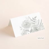 "Watercolor Floral" - Place Cards in Fog by Jill Means - Folded Back of Card
