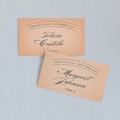 "Big City - Atlanta" - Place Cards in Georgia Peach by Hooray Creative - Front with Free Guest Printing