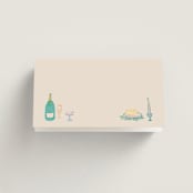 "Dining" - Place Cards in Pastel by Elly - Blank front