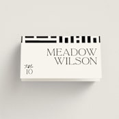 "Casual" - Place Cards in Pearl by Owl and Toad - Folded with Free Guest Printing