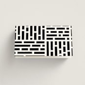 "Casual" - Place Cards in Pearl by Owl and Toad - Folded Back of Card