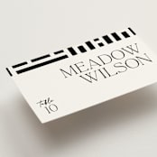 "Casual" - Place Cards in Pearl by Owl and Toad - Detail