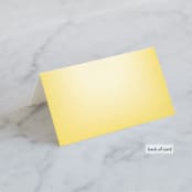 "Big City - Los Angeles" - Place Cards in Lemondrop by Hooray Creative - Folded Back of Card