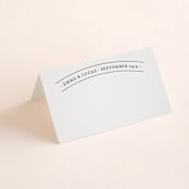 "Big City - Philadelphia" - Place Cards in Light Taupe by Hooray Creative - Blank front