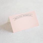 "Big City - San Diego" - Place Cards in Blush by Hooray Creative - Blank front