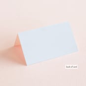 "Big City - Boston" - Place Cards in Pale Blue by Hooray Creative - Folded Back of Card