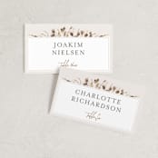"Gone To Seed" - Place Cards in Taupe by Honeybunch Studio - Front with Free Guest Printing