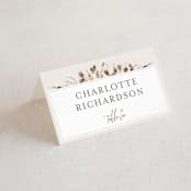 "Gone To Seed" - Place Cards in Taupe by Honeybunch Studio - Folded with Free Guest Printing