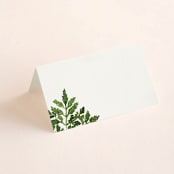 "Tropical Vows" - Place Cards in Jade by Chris Griffith - Blank front
