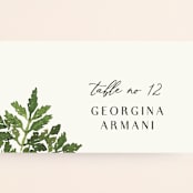 "Tropical Vows" - Place Cards in Jade by Chris Griffith - Detail