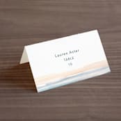 "Sea and Sand" - Place Cards in Cortez by Jenny Partrite - Folded with Free Guest Printing