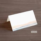 "Sea and Sand" - Place Cards in Cortez by Jenny Partrite - Folded Back of Card