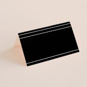 "Vesperum" - Place Cards in Slate by GeekInk Design - Blank front