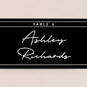 "Vesperum" - Place Cards in Slate by GeekInk Design - Detail