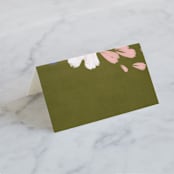 "romance in spring" - Place Cards in Olive by Angela Marzuki - Blank front