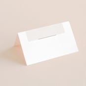 "Photographed" - Place Cards in Ecru by Creo Study - Blank front
