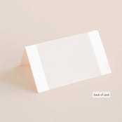 "Photographed" - Place Cards in Ecru by Creo Study - Folded Back of Card