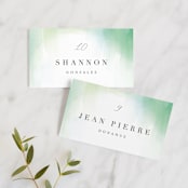 "yuzu" - Place Cards in Lime by chocomocacino - Front with Free Guest Printing