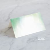 "yuzu" - Place Cards in Lime by chocomocacino - Folded Back of Card
