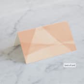 "Desert Wash" - Place Cards in Peach by Amy Kross - Folded Back of Card