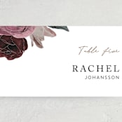 "floral corner" - Place Cards in Marsala by Cass Loh - Detail