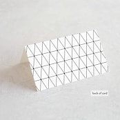 "Sophistotype" - Place Cards in Sea Salt by Snow and Ivy - Folded Back of Card
