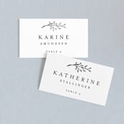 "Storybook Romance" - Place Cards in Cotton by Stacey Meacham - Front with Free Guest Printing