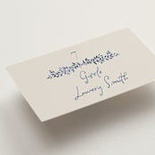 "Pavilion" - Place Cards in Navy by Petra Kern - Detail
