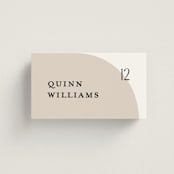 "Merge" - Place Cards in Cloud by Pixel and Hank - Front with Free Guest Printing