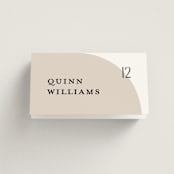 "Merge" - Place Cards in Cloud by Pixel and Hank - Folded with Free Guest Printing