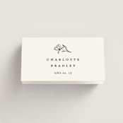 "Floral Cascade" - Place Cards in Alpine by Pixel and Hank - Folded with Free Guest Printing