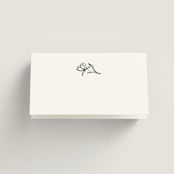 "Floral Cascade" - Place Cards in Alpine by Pixel and Hank - Blank front