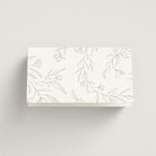 "Floral Cascade" - Place Cards in Alpine by Pixel and Hank - Folded Back of Card