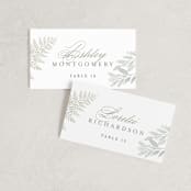 "Dear Greenery" - Place Cards in Eucalyptos by Hooray Creative - Front with Free Guest Printing