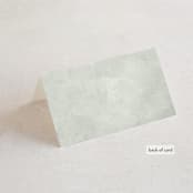 "Dear Greenery" - Place Cards in Eucalyptos by Hooray Creative - Folded Back of Card