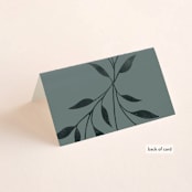"Serafina" - Place Cards in Sage by Melanie Kosuge - Folded Back of Card