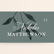 "Serafina" - Place Cards in Sage by Melanie Kosuge - Detail