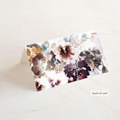 "Lush Bouquet" - Place Cards in Autumn by Phrosné Barwood - Folded Back of Card