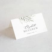 "Sweeping" - Place Cards in Linen by Carolyn Nicks - Folded with Free Guest Printing