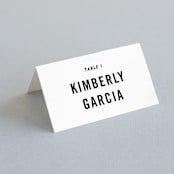 "Open Bar" - Place Cards in Tuxedo by Jennifer Lew - Folded with Free Guest Printing