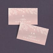 "Summer Bliss" - Place Cards in Blush by Grace Kreinbrink - Front with Free Guest Printing