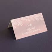 "Summer Bliss" - Place Cards in Blush by Grace Kreinbrink - Folded with Free Guest Printing