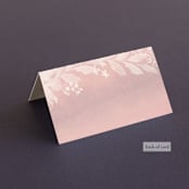 "Summer Bliss" - Place Cards in Blush by Grace Kreinbrink - Folded Back of Card
