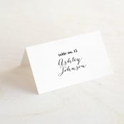 "Letters" - Place Cards in Silk by JoAnn Jinks - Folded with Free Guest Printing