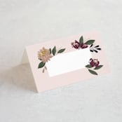 "Wild Peonies" - Place Cards in Blush by Cindy Reynolds - Blank front