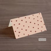 "Millennial" - Place Cards in Rose by Hooray Creative - Folded Back of Card