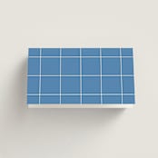"Brooklyn" - Place Cards in Cerulean by Ellen Schlegelmilch - Folded Back of Card