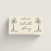 "Sundaland Gardens" - Place Cards in Ivory by Ani Somi - Folded with Free Guest Printing